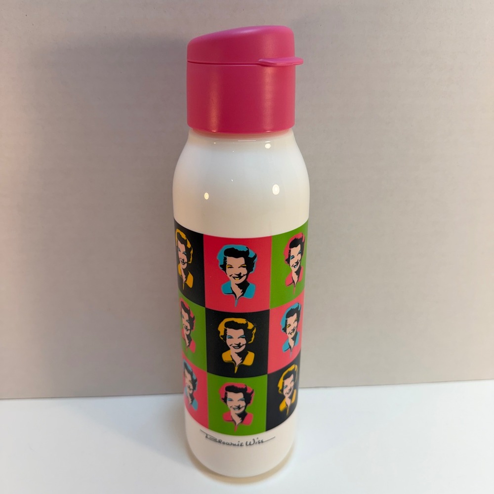 Tupperware Eco Water Bottle Brownie Wise Pink Top Iconic Pop Art Design‎